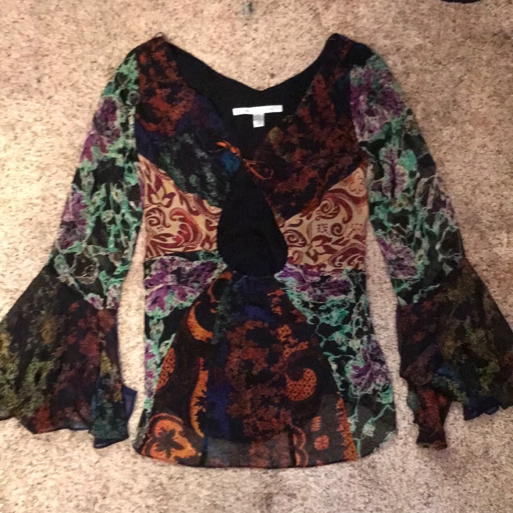 DIANE VON FURSTENBERG hippie blouse size 4 - EUC👚